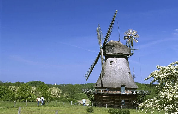 Windmill in Molfsee, Schleswig-Holstein, Germany