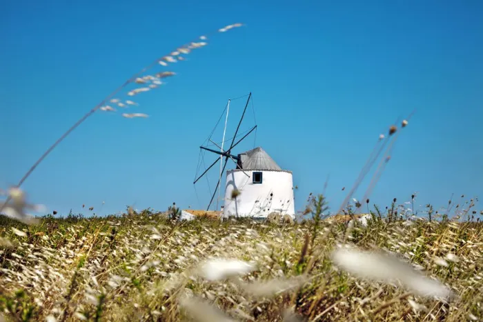 Framed Print : Windmill near Rogil, Costa Vicentina, Algarve, Portugal Framed Print : Windmill near Rogil, Costa Vicentina, Algarve, Portugal