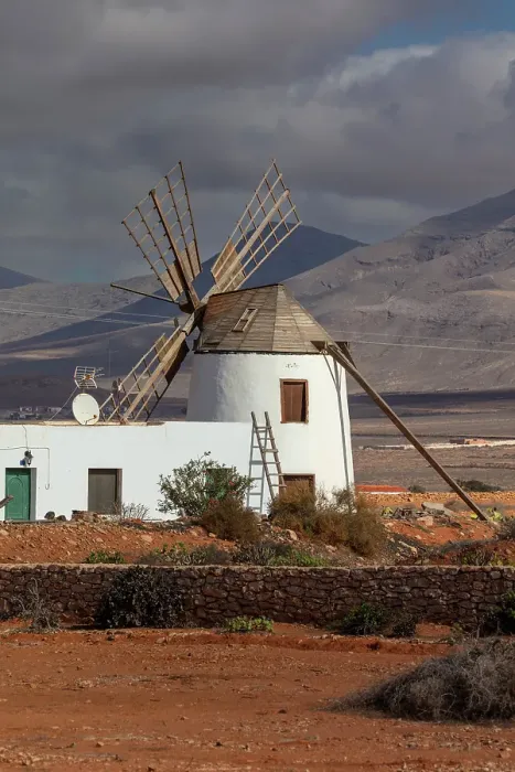 Framed Print : A windmill near Tefia, Fuerteventura, Canary Islands, Spain Framed Print : A windmill near Tefia, Fuerteventura, Canary Islands, Spain