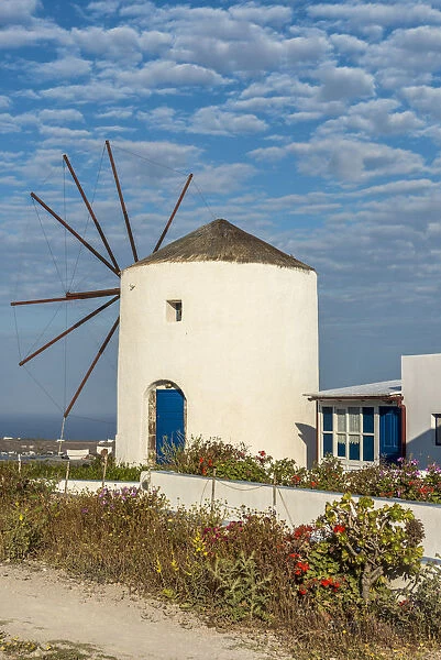 Windmill, Oia, Santorini, South Aegean, Greece