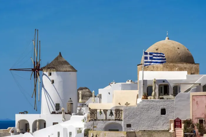 Framed Print : Windmill, Oia, Santorini, South Aegean, Greece Framed Print : Windmill, Oia, Santorini, South Aegean, Greece