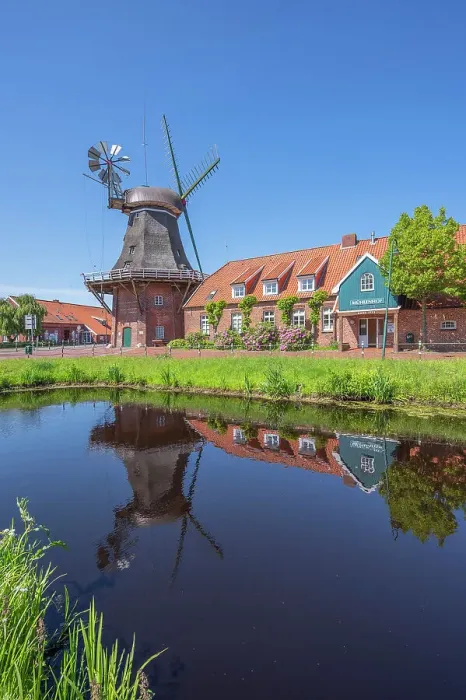 Framed Print : Windmill Ostgroszefehn, Groszefehn, East Frisia, Lower Saxony, Germany Framed Print : Windmill Ostgroszefehn, Groszefehn, East Frisia, Lower Saxony, Germany
