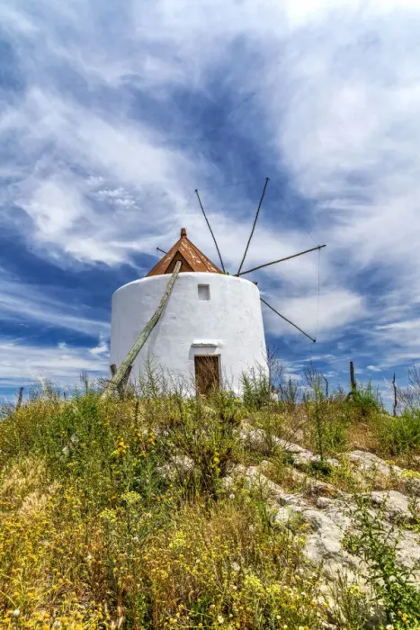 Framed Print : Windmill in a rural landscape of Andalusia, Spain Framed Print : Windmill in a rural landscape of Andalusia, Spain