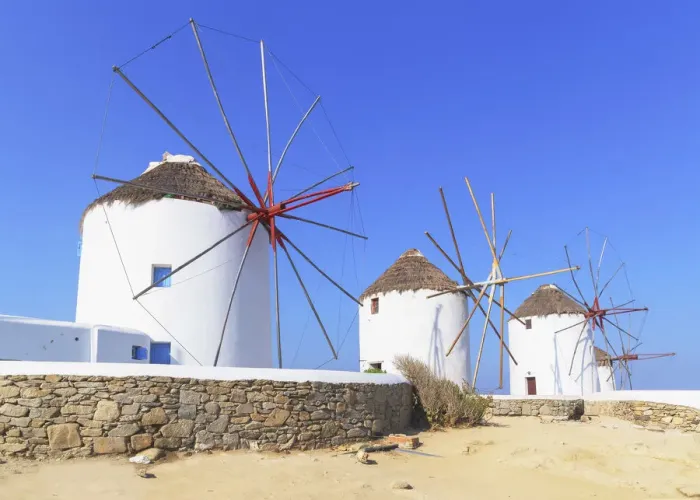 Framed Print : Windmills Kato Mili, Mykonos Town, Mykonos, Cyclades Islands, Greece Framed Print : Windmills Kato Mili, Mykonos Town, Mykonos, Cyclades Islands, Greece
