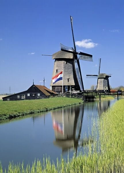 Windmills nr. Amsterdam, Holland