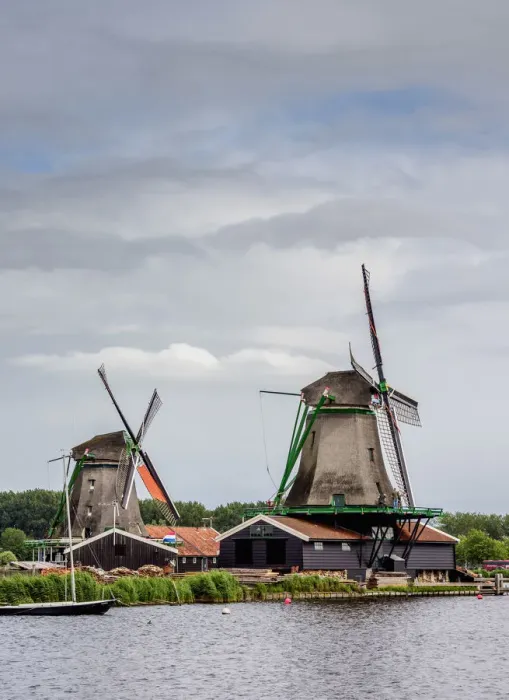Framed Print : Windmills in Zaanse Schans, Zaandam, North Holland, The Netherlands Framed Print : Windmills in Zaanse Schans, Zaandam, North Holland, The Netherlands