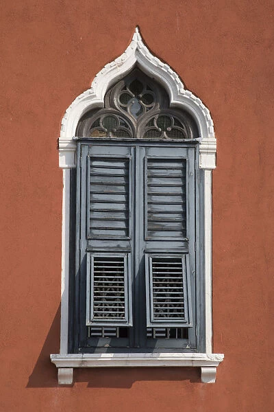Window of building in Dorsoduro, Venice, Italy