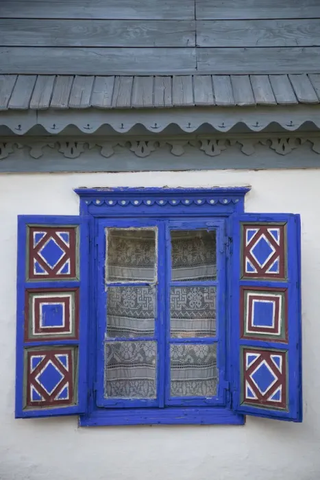 Framed Print : Window on house from Tulcea County, National Village Museum, Bucharest, Romania Framed Print : Window on house from Tulcea County, National Village Museum, Bucharest, Romania