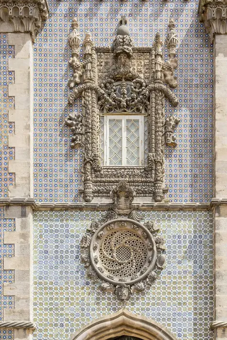 Framed Print : Window, National Palace of Pena, Sintra, Portugal, Europe
