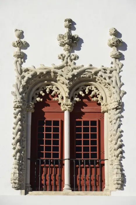 Framed Print : Window of the Palacio Nacional de Sintra (Sintra National Palace), a Royal Palace