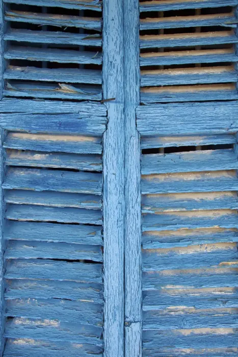 Framed Print : Window Shutters in Ibiza Town, Ibiza, Balearic Islands, Spain