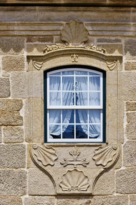 Framed Print : Window of the Solar dos Noronhas Manor House, 17th century. The current manor house was built on the site and on primitive ruins. According to tradition, King Dom Dinis stayed there in 1310 Framed Print : Window of the Solar dos Noronhas Manor House, 17th century. The current manor house was built on the site and on primitive ruins. According to tradition, King Dom Dinis stayed there in 1310