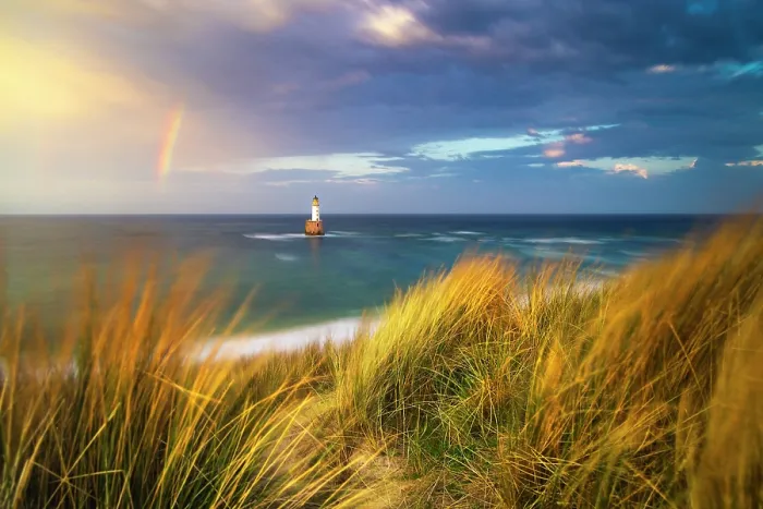 Framed Print : Windy sunset at Rattray Head Lighthouse, Buchan, Aberdeenshire, Scotland, United Kingdom Framed Print : Windy sunset at Rattray Head Lighthouse, Buchan, Aberdeenshire, Scotland, United Kingdom