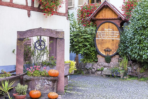 Winery at Eguisheim, Alsace, France