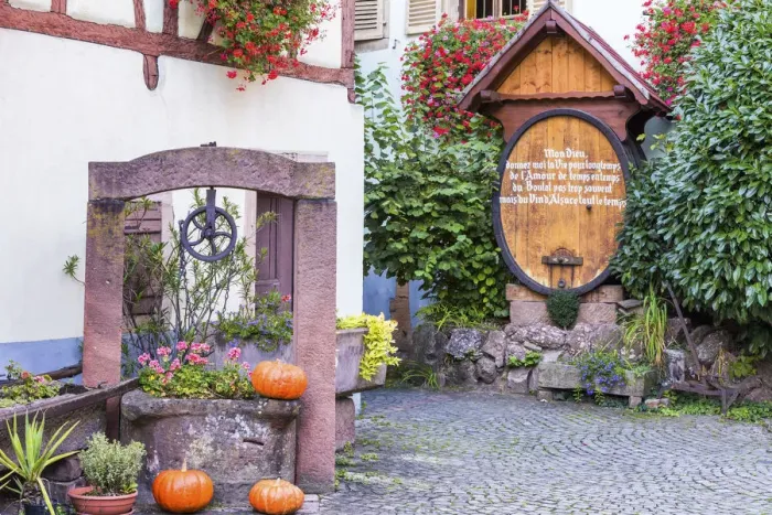 Framed Print : Winery at Eguisheim, Alsace, France Framed Print : Winery at Eguisheim, Alsace, France