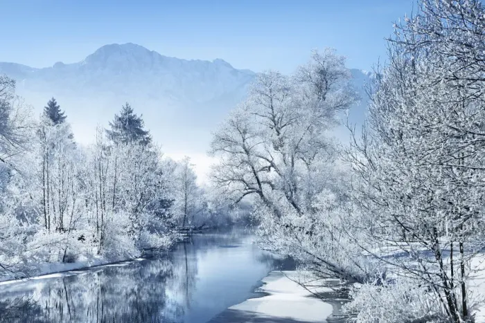 Framed Print : Winter landscape with hoar frost at Loisach - Germany, Bavaria, Upper Bavaria Framed Print : Winter landscape with hoar frost at Loisach - Germany, Bavaria, Upper Bavaria