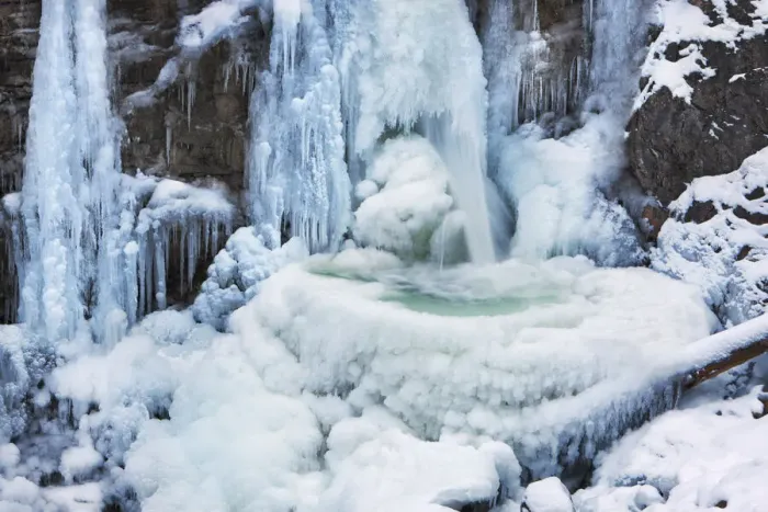 Framed Print : Winter landscape at the icy Kuhflucht Falls - Germany, Bavaria, Upper Bavaria Framed Print : Winter landscape at the icy Kuhflucht Falls - Germany, Bavaria, Upper Bavaria