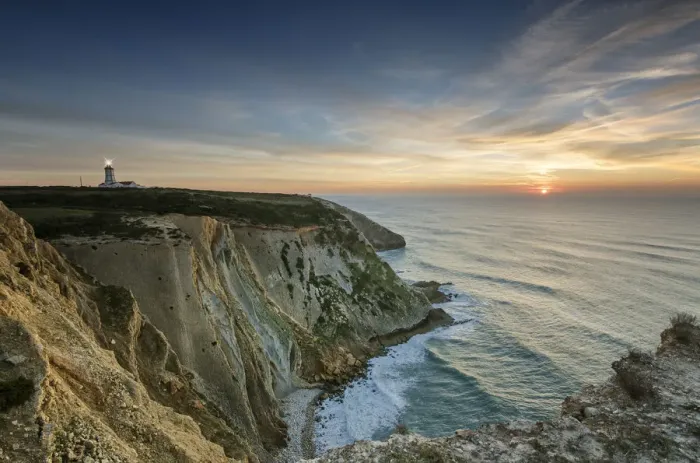 Framed Print : Winter solstice sunset. The 21st of December at Cabo Espichel, a sacred promontory Framed Print : Winter solstice sunset. The 21st of December at Cabo Espichel, a sacred promontory