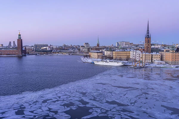 Winter in Stockholm, Sweden, Scandinavia, Europe. Cityscape