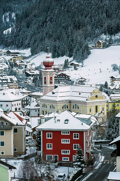 Winter view of Ortisei - St. Ulrich, South Tyrol, Italy