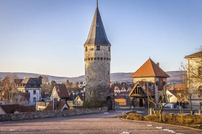 Framed Print : Witch tower in the old town of Bad Homburg vor der Hoehe, Taunus, Hesse, Germany Framed Print : Witch tower in the old town of Bad Homburg vor der Hoehe, Taunus, Hesse, Germany