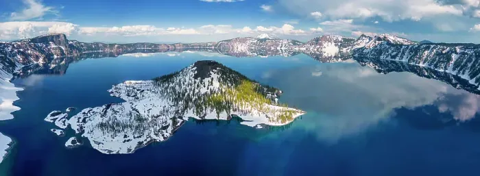 Framed Print : Wizard Island, Crater Lake National Park, Oregon, USA Framed Print : Wizard Island, Crater Lake National Park, Oregon, USA