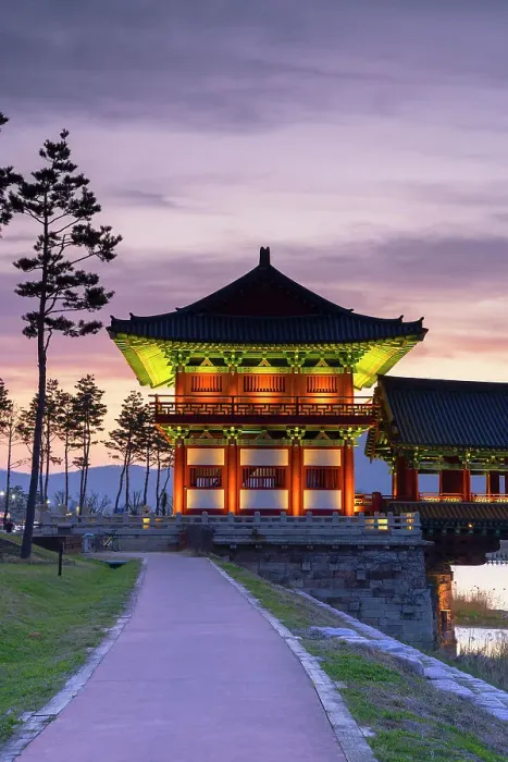 Framed Print : Woljeonggyo Bridge at sunset, Gyeongju, South Korea Framed Print : Woljeonggyo Bridge at sunset, Gyeongju, South Korea