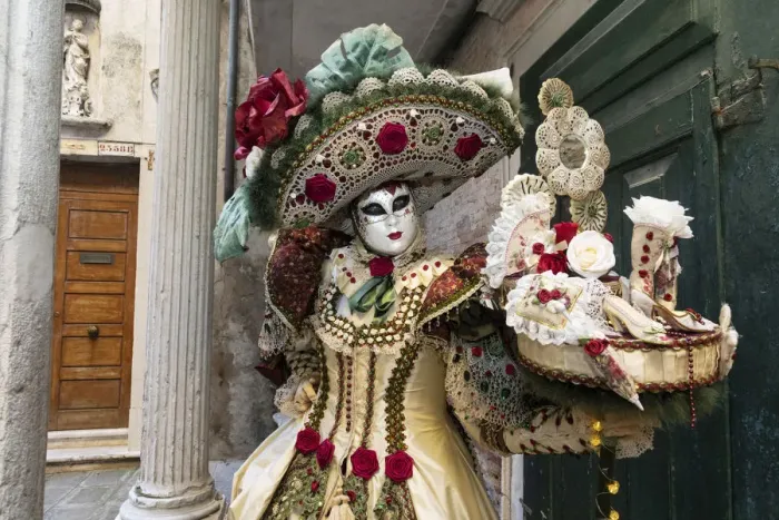 Framed Print : A woman in a beautiful costume poses during the Venice Carnival, Venice; Veneto; Italy Framed Print : A woman in a beautiful costume poses during the Venice Carnival, Venice; Veneto; Italy