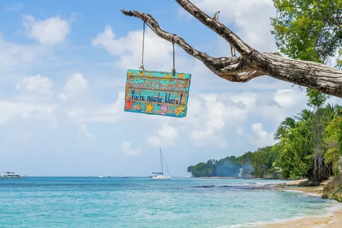 Framed Print : Wooden bar sign at Alleynes Bay, Barbados, Caribbean Framed Print : Wooden bar sign at Alleynes Bay, Barbados, Caribbean
