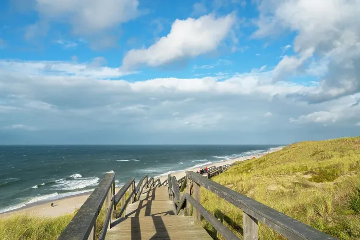 Framed Print : Wooden boardwalk by beach, Wenningstedt, Sylt, Nordfriesland, Schleswig-Holstein, Germany Framed Print : Wooden boardwalk by beach, Wenningstedt, Sylt, Nordfriesland, Schleswig-Holstein, Germany