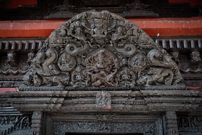 Framed Print : Wooden carvings above door at Pashupatinath temple on the Bagmati river, Kathmandu, Nepal Framed Print : Wooden carvings above door at Pashupatinath temple on the Bagmati river, Kathmandu, Nepal