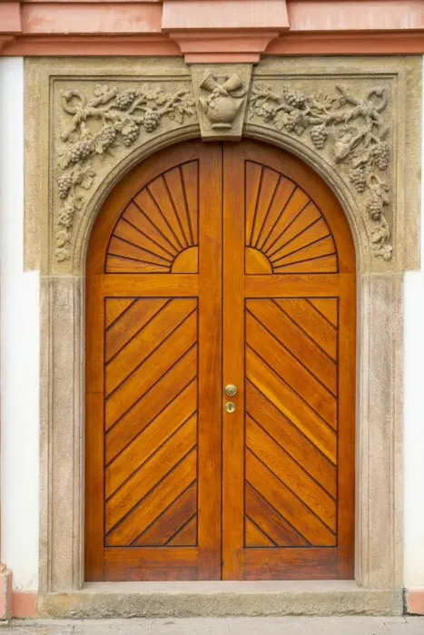 Framed Print : Wooden door at Troja Chateau, Prague, Bohemia, Czech Republic Framed Print : Wooden door at Troja Chateau, Prague, Bohemia, Czech Republic