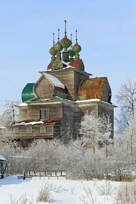 Framed Print : Wooden Dormition church (1694), Nelazskoe, Vologda region, Russia Framed Print : Wooden Dormition church (1694), Nelazskoe, Vologda region, Russia