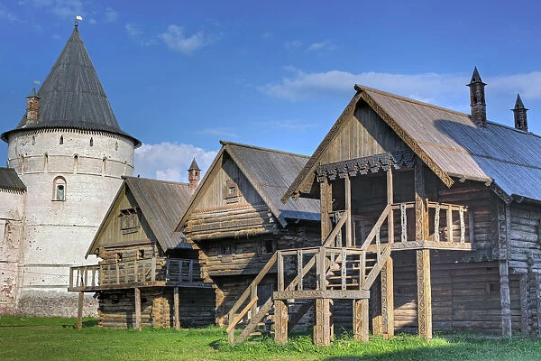 Wooden traditional house, Rostov, Yaroslavl region, Russia