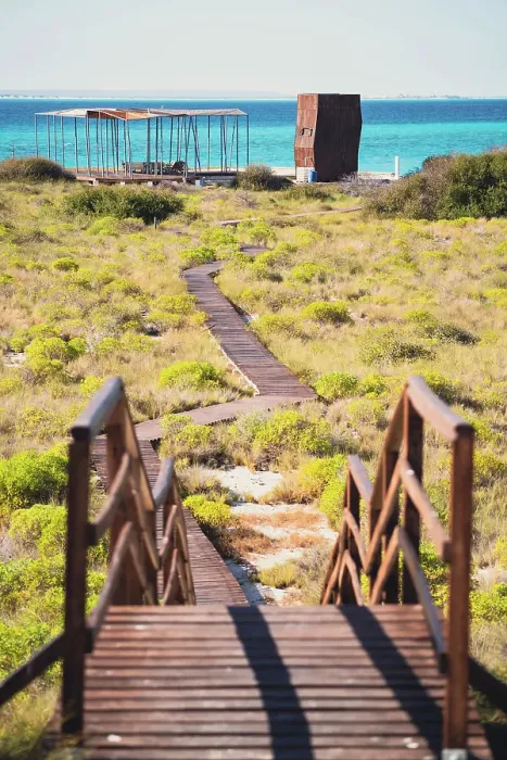 Framed Print : Wooden walkway by ocean. Madagascar, Africa. Nosy Ve, Anakao Framed Print : Wooden walkway by ocean. Madagascar, Africa. Nosy Ve, Anakao