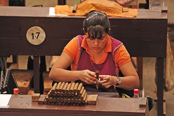 Workers in a Cigar factory, Nicaragua, Central America