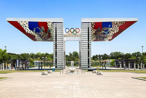 World Peace Gate at the Olympic Park in Seoul, South Korea