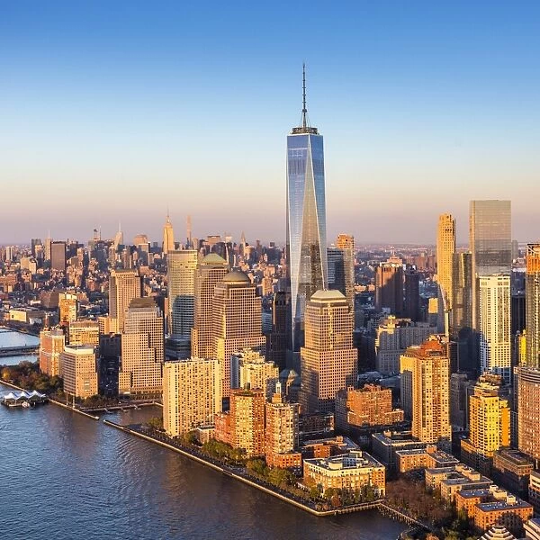 One World Trade Center & Lower Manhattan, New York City, New York, USA
