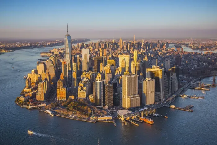 Framed Print : One World Trade Center and Lower Manhattan, New York City, New York, USA Framed Print : One World Trade Center and Lower Manhattan, New York City, New York, USA