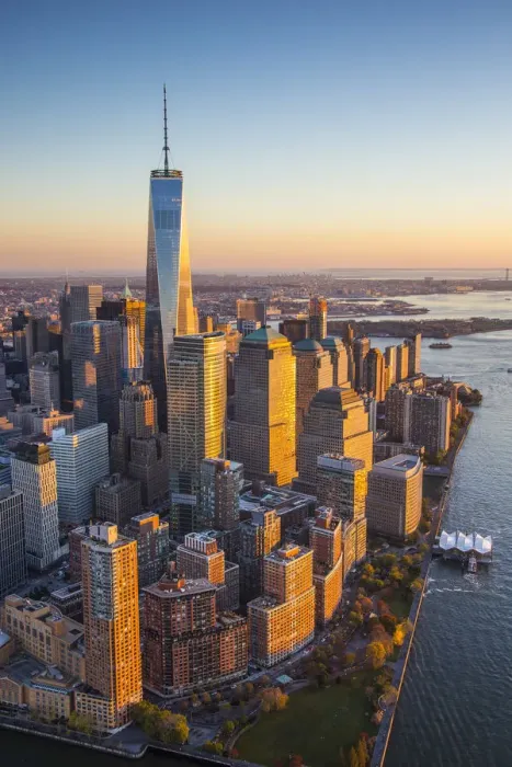 Framed Print : One World Trade Center and Lower Manhattan, New York City, New York, USA Framed Print : One World Trade Center and Lower Manhattan, New York City, New York, USA