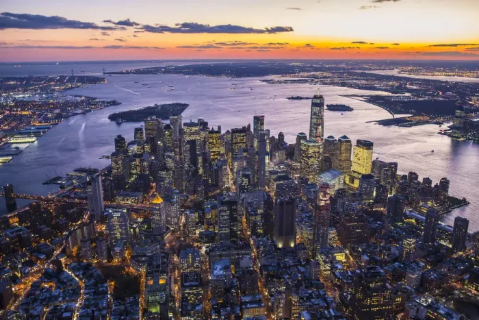 Framed Print : One World Trade Center and Lower Manhattan, New York City, New York, USA Framed Print : One World Trade Center and Lower Manhattan, New York City, New York, USA