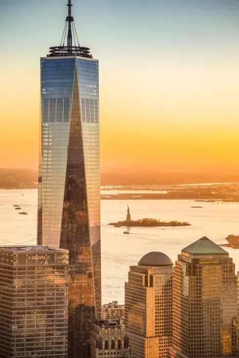 Framed Print : One World Trade Center, Lower Manhattan, New York City, New York, USA