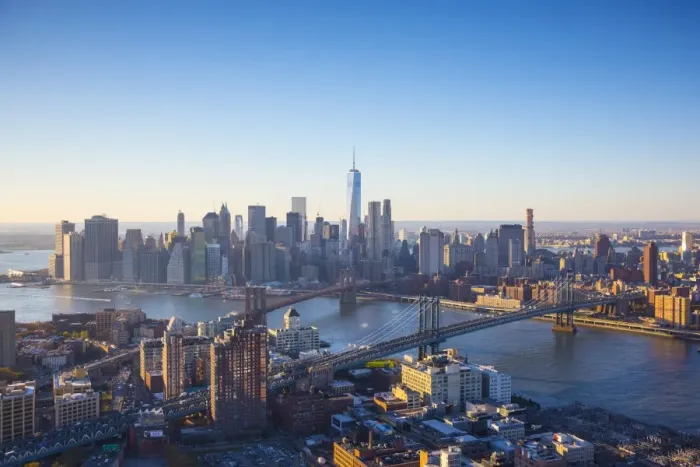 Framed Print : One World Trade Center, Manhattan and Brooklyn Bridges, Manhattan, New York City Framed Print : One World Trade Center, Manhattan and Brooklyn Bridges, Manhattan, New York City
