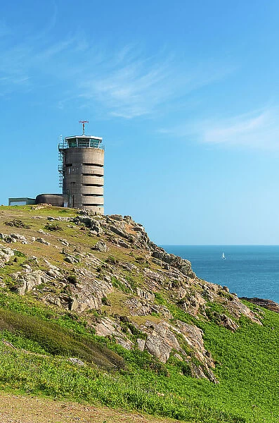 WWII German Naval Tower MP2 near Corbiere Lighthouse, Jersey, Channel Islands