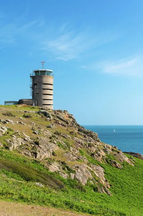 Framed Print : WWII German Naval Tower MP2 near Corbiere Lighthouse, Jersey, Channel Islands Framed Print : WWII German Naval Tower MP2 near Corbiere Lighthouse, Jersey, Channel Islands