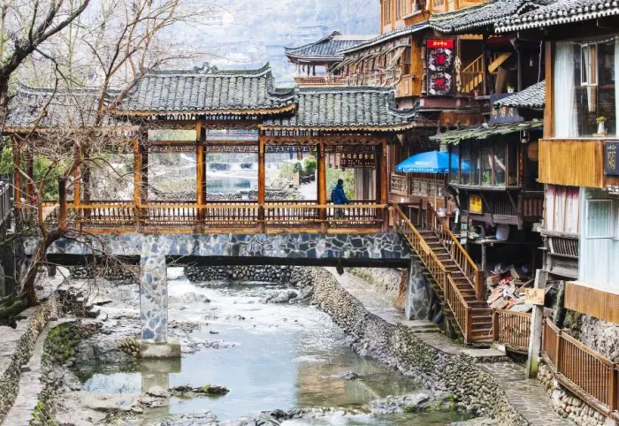 Framed Print : Xijiang, or one-thousand-householda Miao Village (the biggest Miao village in China)
