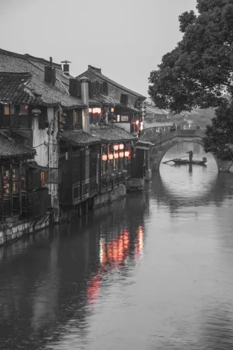 Framed Print : Xitang, Zhejiang Province, Nr Shanghai, China Framed Print : Xitang, Zhejiang Province, Nr Shanghai, China