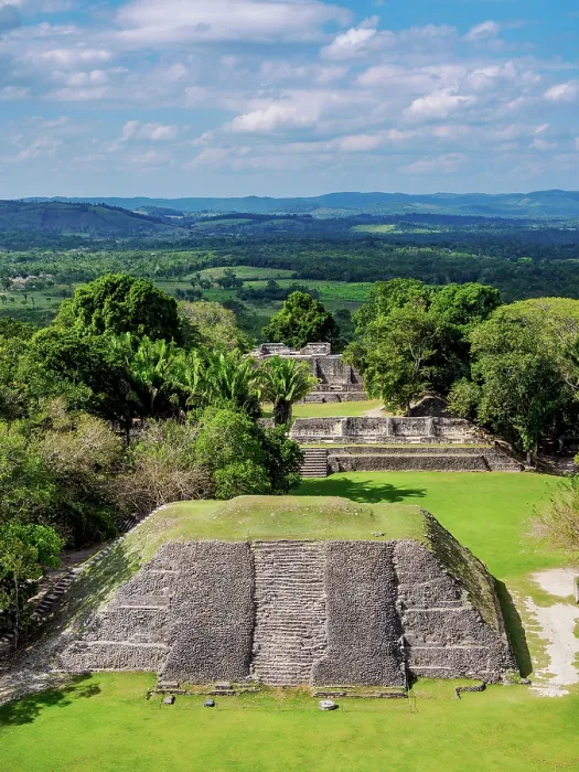 Framed Print : Xunantunich Archaeological Site, elevated view from El Castillo, Cayo District, Belize Framed Print : Xunantunich Archaeological Site, elevated view from El Castillo, Cayo District, Belize