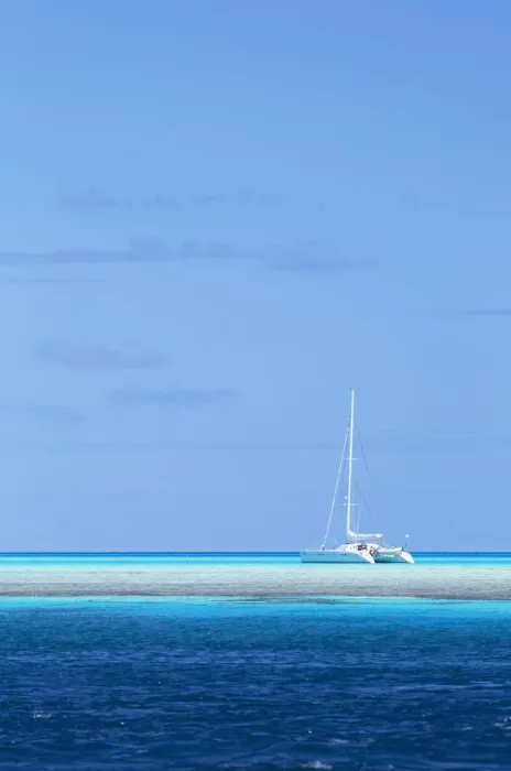 Framed Print : Yacht in lagoon, Tetamanu, Fakarava, Tuamotu Islands, French Polynesia Framed Print : Yacht in lagoon, Tetamanu, Fakarava, Tuamotu Islands, French Polynesia