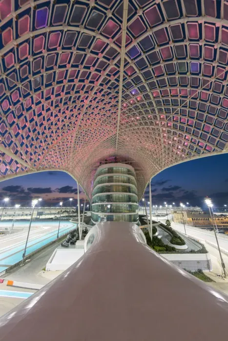 Framed Print : Yas Marina Hotel and Formula 1 race track, Yas Island, Abu Dhabi, United Arab Emirates Framed Print : Yas Marina Hotel and Formula 1 race track, Yas Island, Abu Dhabi, United Arab Emirates